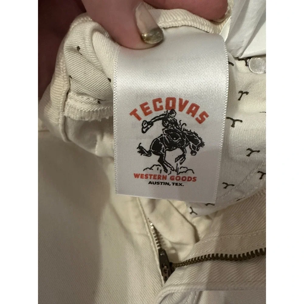 Tecovas White High-Rise Women’s Jeans - Picture 4 of 6